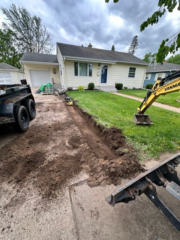 Gallery photos for Driveway Brick Paver Patio Extension Success: Image #1