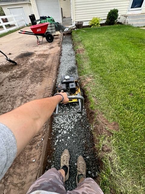 Gallery photos for Driveway Brick Paver Patio Extension Success: Image #2