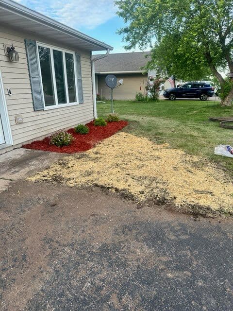 Gallery photos for Vibrant Front Yard Transformation with Spirea: Image #2