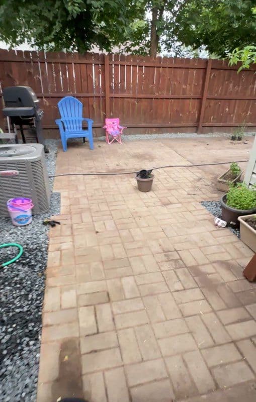 Gravel to Green Outdoor Oasis Transformation image