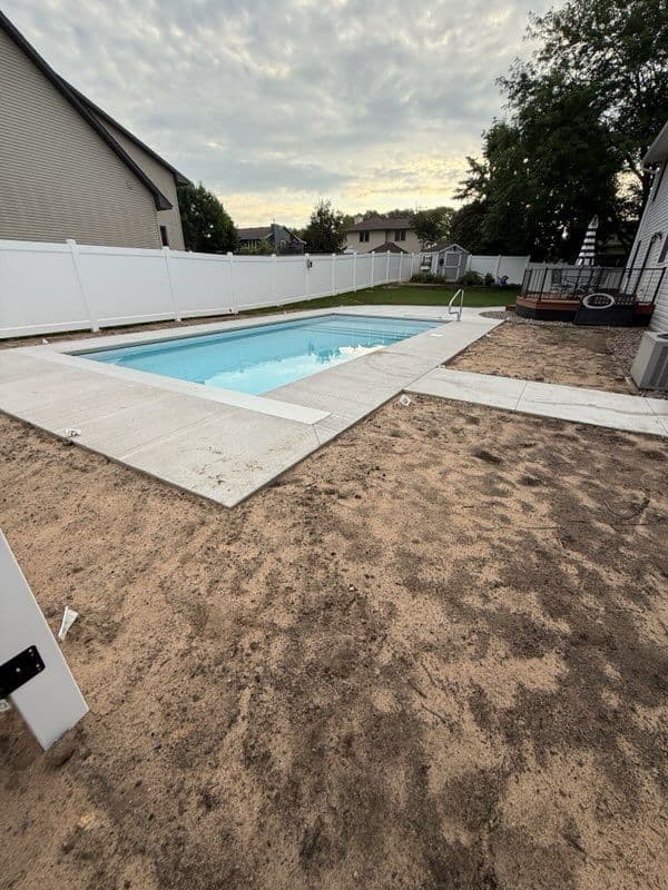 Poolside Transformation with Lush Greenery image