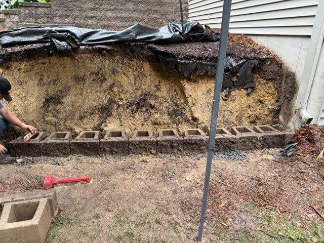 Gallery photos for Rock Wall Restoration with Expert Drainage Solutions: Image #3