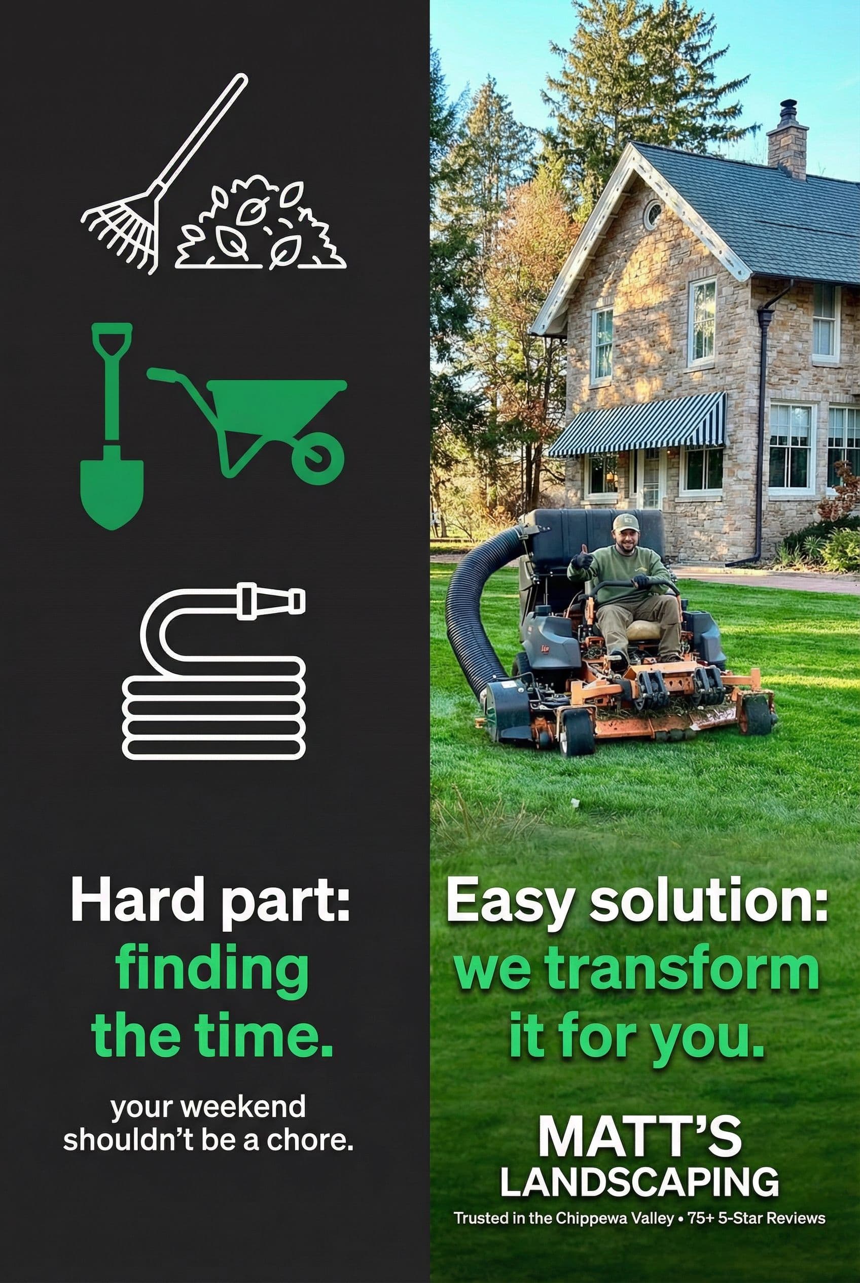Enjoy Your Weekends Let Us Handle Your Lawn Care image